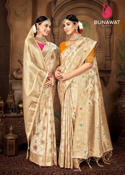 BUNAWAT PAVITRA SILK 1001 TO 1006 DESIGNER SILK SAREE WHOLESALER IN INDIA